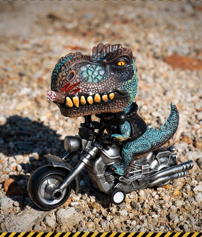 Dinosaur toys ornament figurines inertia car