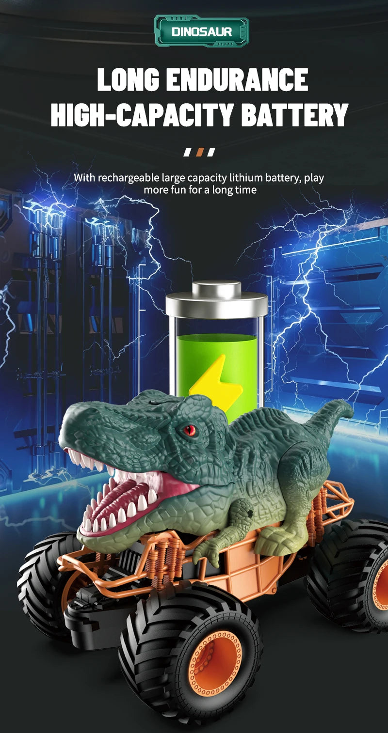 2.4G Dinosaur Atomized Spray Spraying Remote Control Climbing Car