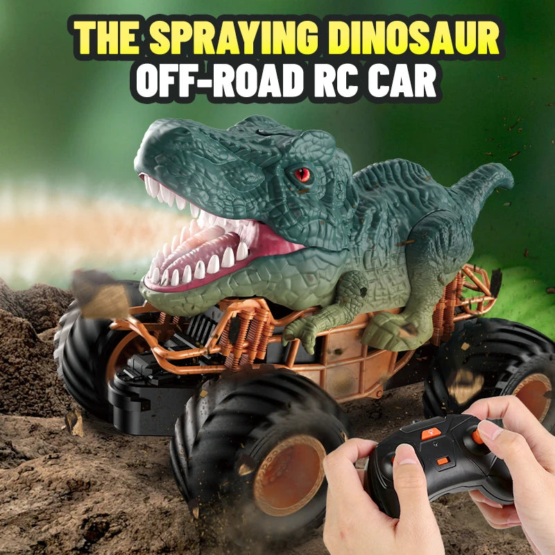 2.4G Dinosaur Atomized Spray Spraying Remote Control Climbing Car