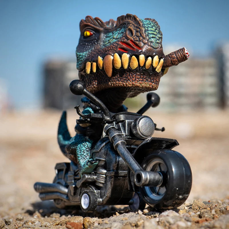 Dinosaur toys ornament figurines inertia car