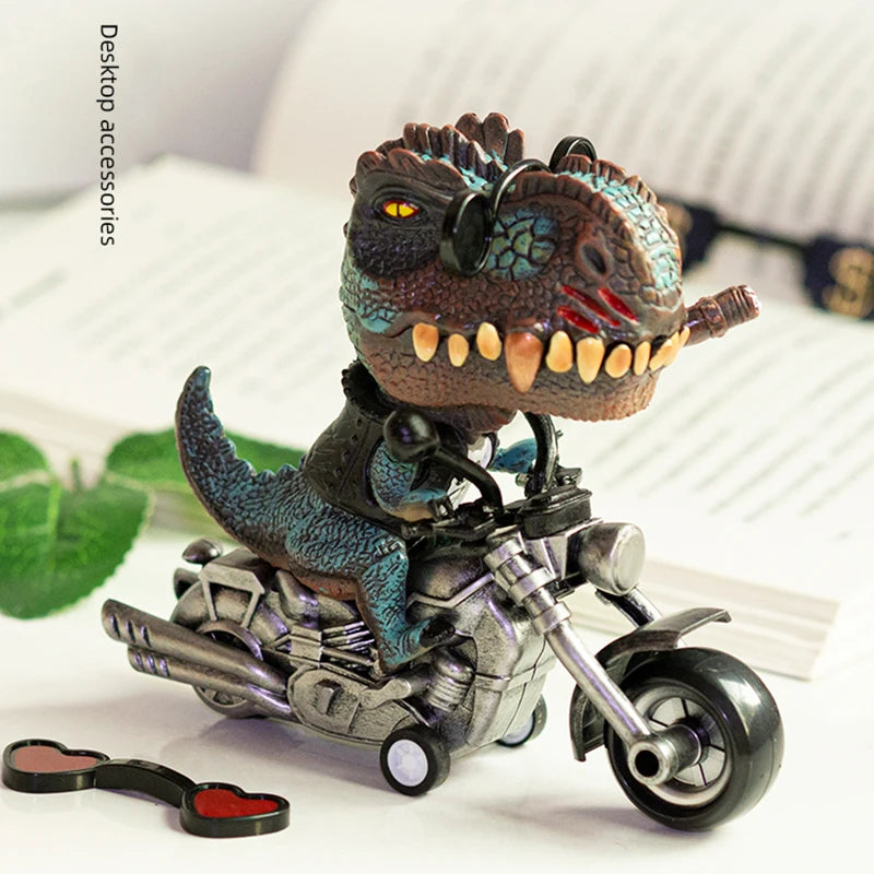 Dinosaur toys ornament figurines inertia car