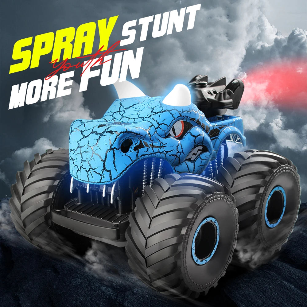 Dinosaur Stunt Buggy Spray Lights Spinning Climbing RC Car