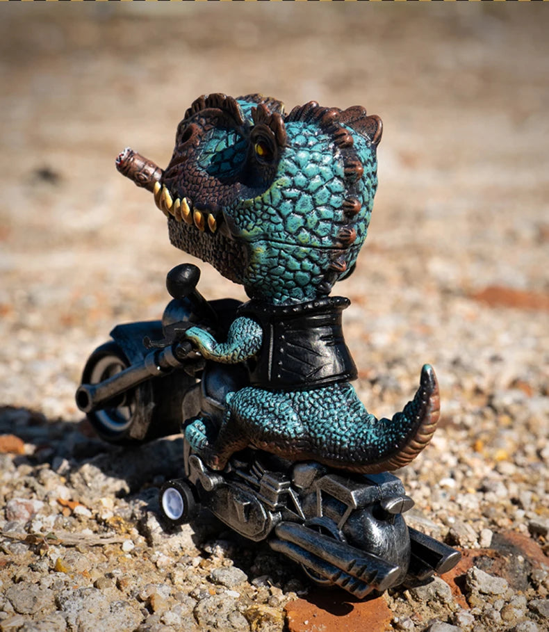 Dinosaur toys ornament figurines inertia car
