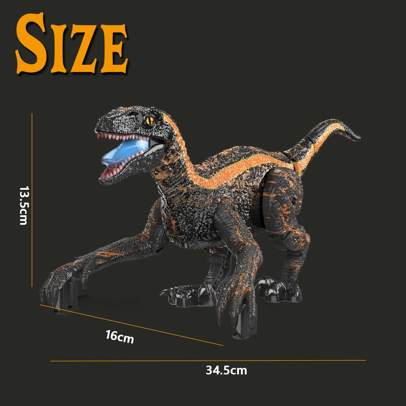 Remote Control Jurassic Dinosaur Toys (With LED Light And Roaring)