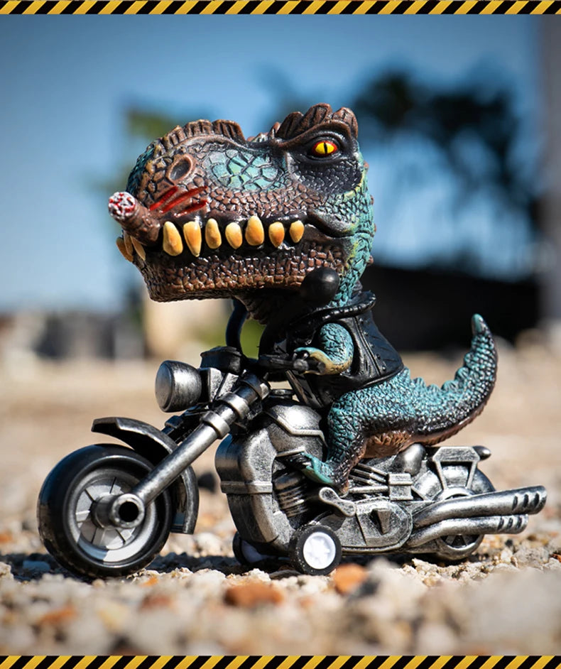 Dinosaur toys ornament figurines inertia car