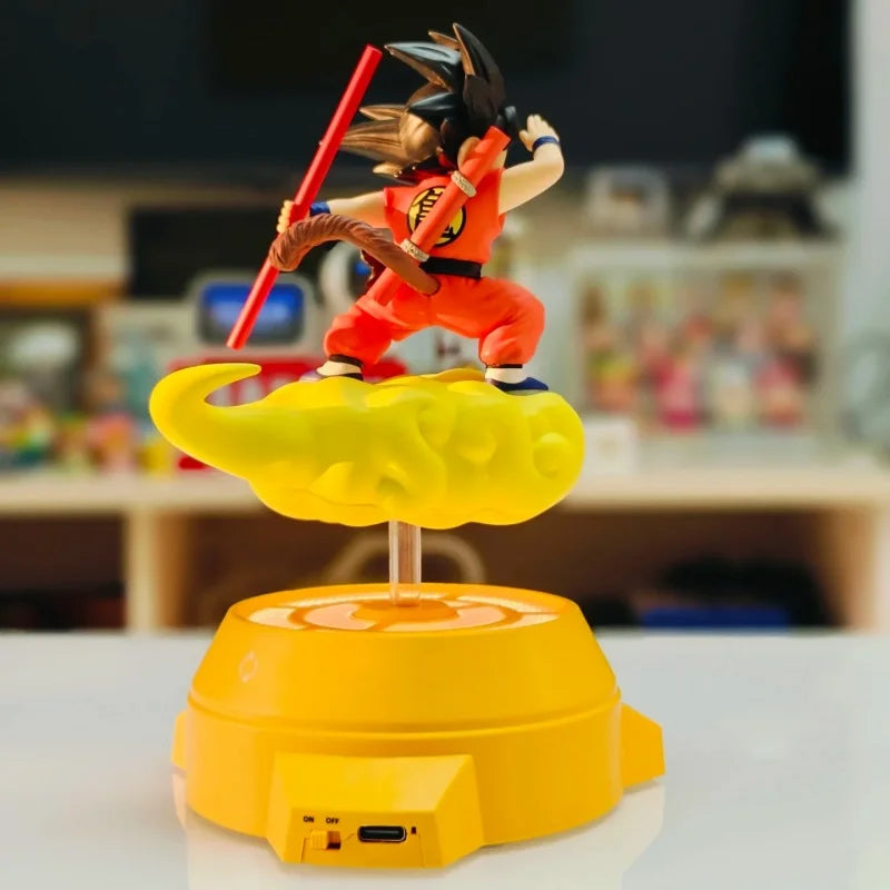 Dragon Ball Anime Figure Goku Figure Birthday Gift Rotating Night Light