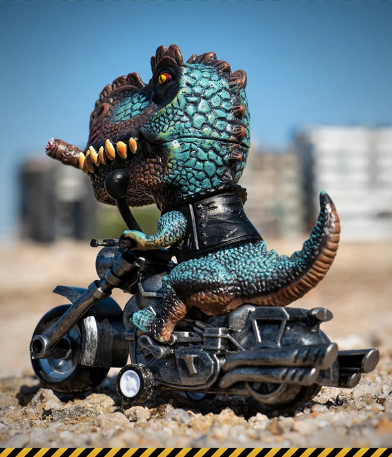 Dinosaur toys ornament figurines inertia car