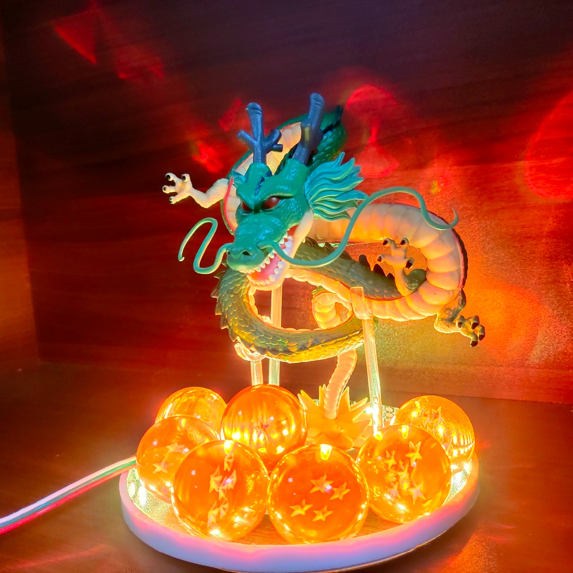 Dragon Ball Z Shenron Anime Action FiguresToys Crystal Balls Remote Control Shenlong