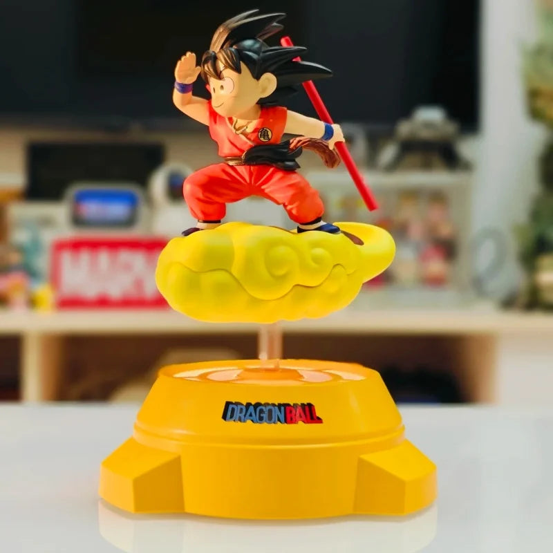 Dragon Ball Anime Figure Goku Figure Birthday Gift Rotating Night Light