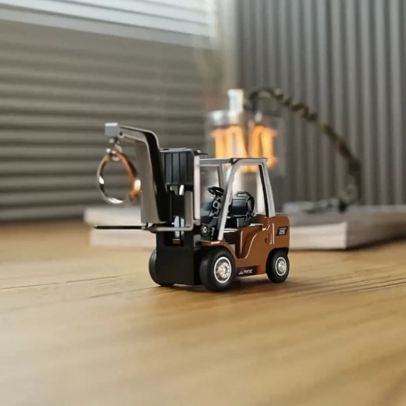 1/64 Remote-controlled alloy forklift Engineering vehicle Tabletop toys