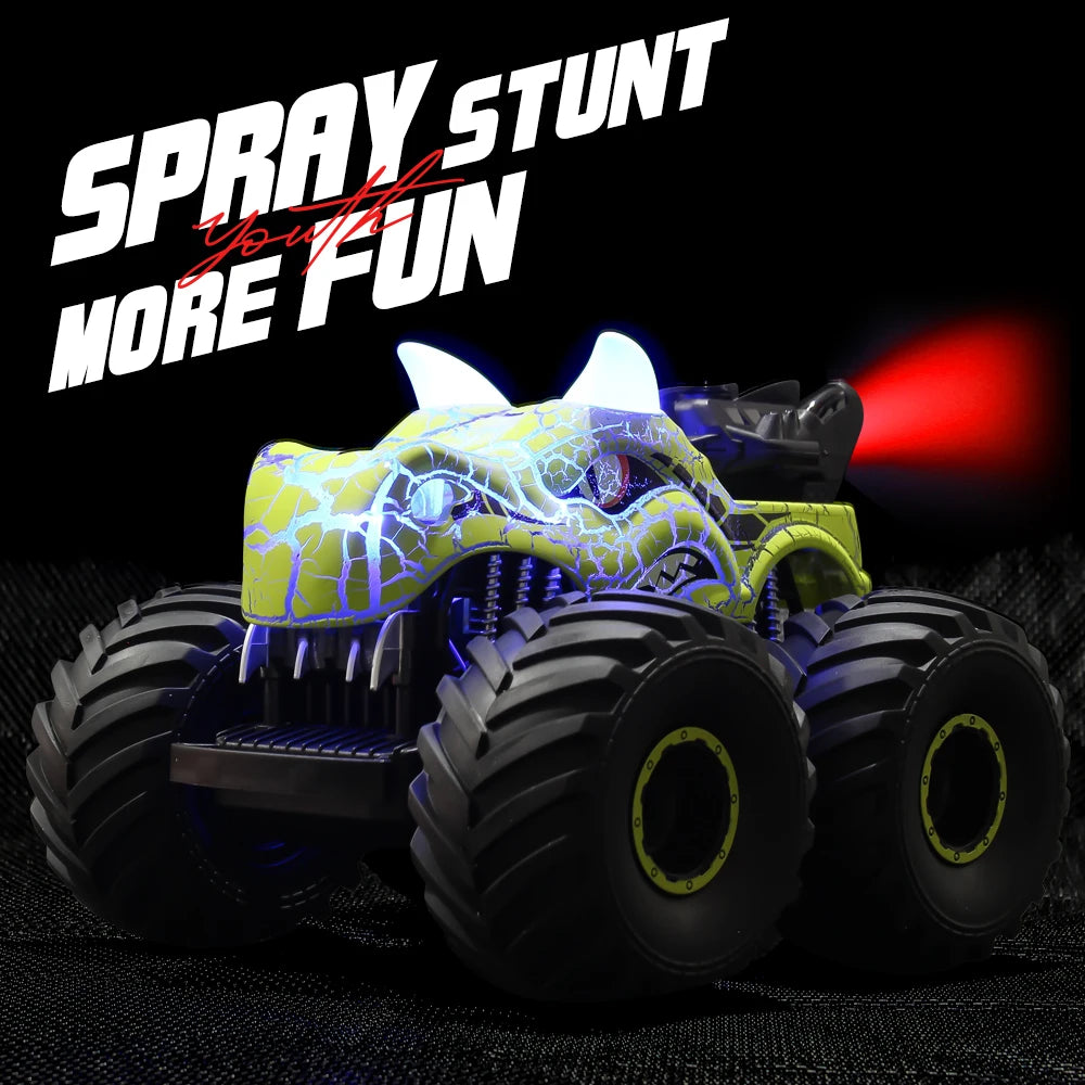 Dinosaur Stunt Buggy Spray Lights Spinning Climbing RC Car