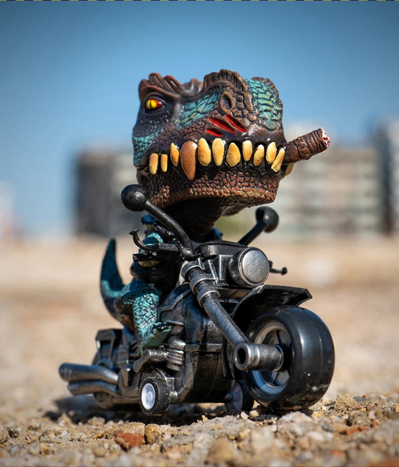Dinosaur toys ornament figurines inertia car