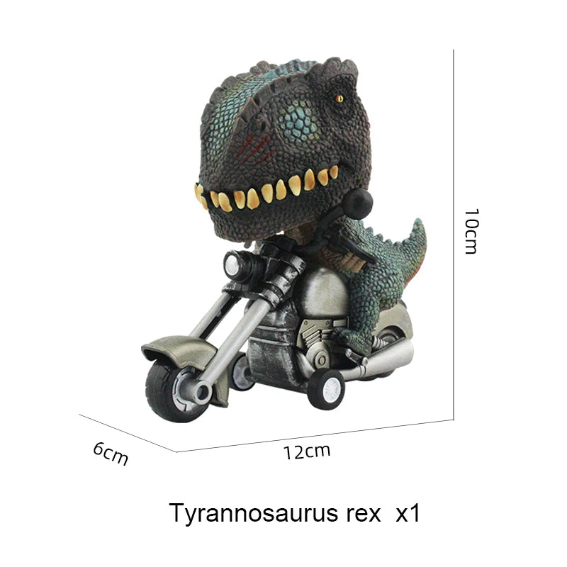 Dinosaur toys ornament figurines inertia car