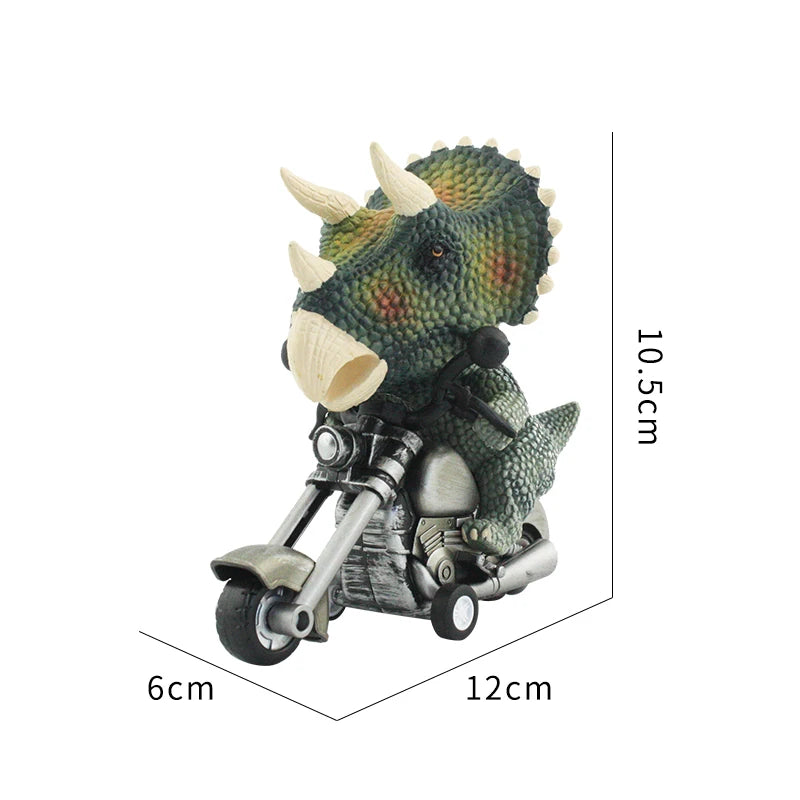 Dinosaur toys ornament figurines inertia car