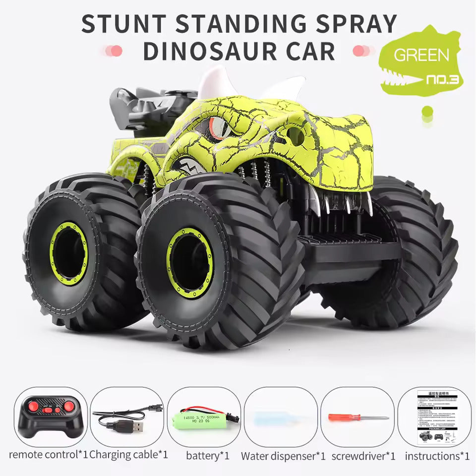 Dinosaur Stunt Buggy Spray Lights Spinning Climbing RC Car