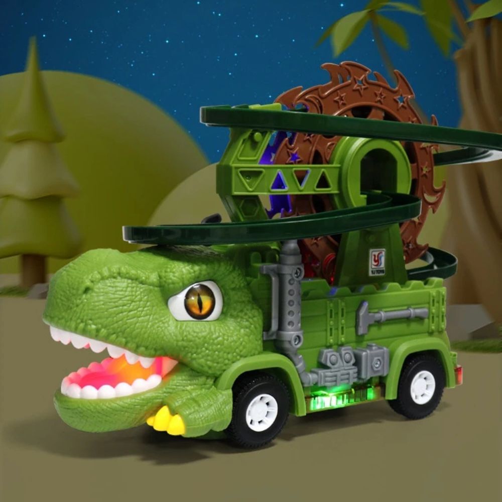 Electric universal tyrannosaurus rex slide rail dinosaur car