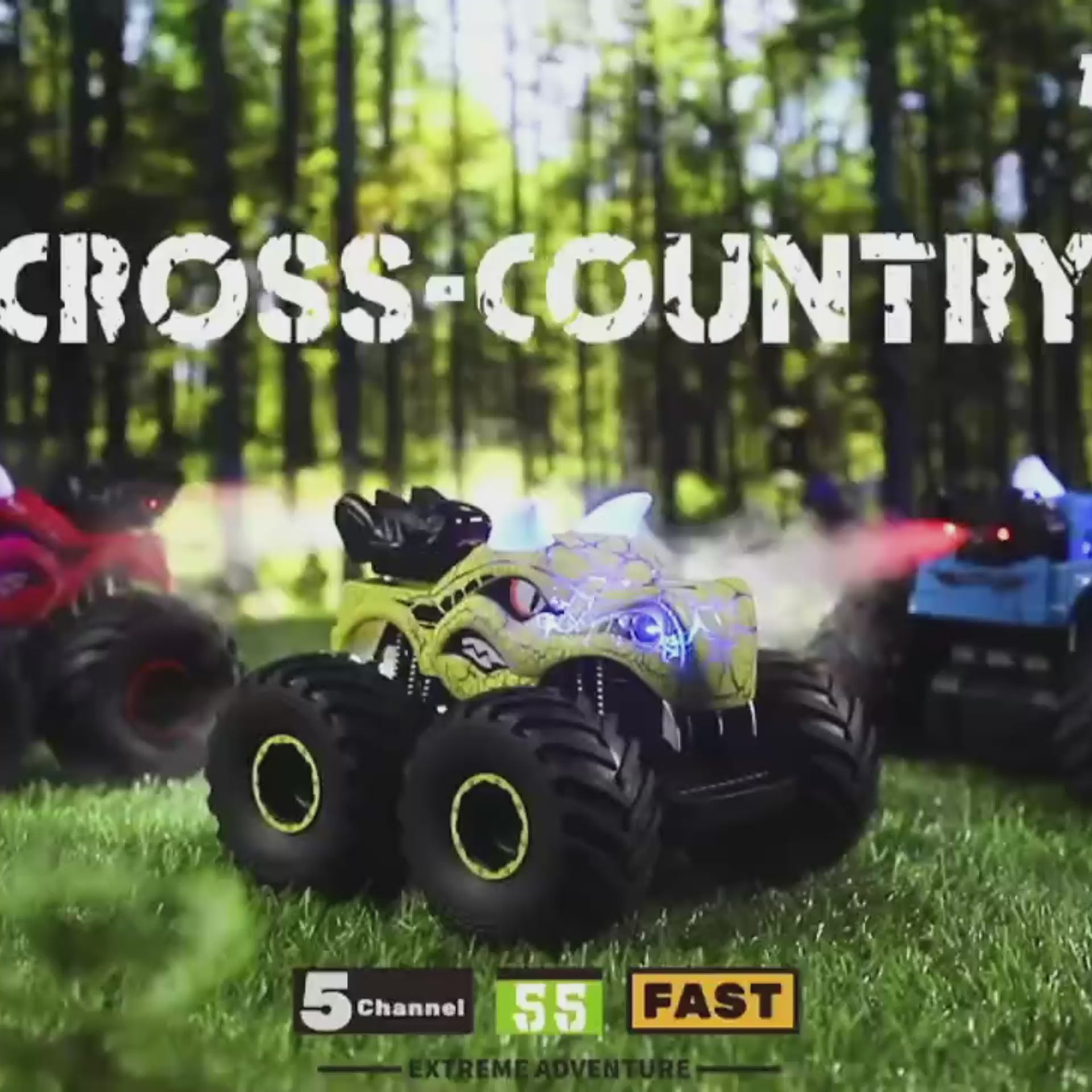 Dinosaur Stunt Buggy Spray Lights Spinning Climbing RC Car